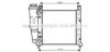 AVA QUALITY COOLING FT2057 Radiator, engine cooling